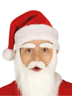 Sametová Vánoční Čepice Santa