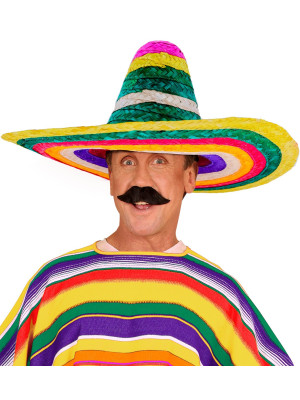 Mexické Sombrero Barevné 50 cm