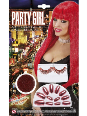 Make-up Set Umělé Nehty a Řasy