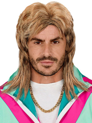 Mullet Pánská Paruka 80. léta - Blond