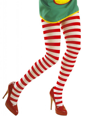 Punčocháče - Červeno Bílé