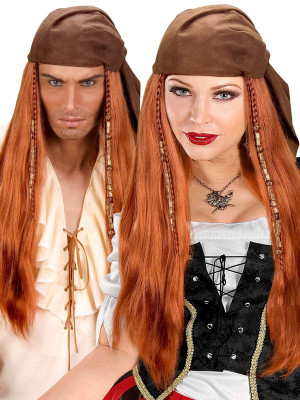 Unisex Paruka "Piráti z Karibiku" s Šátkem