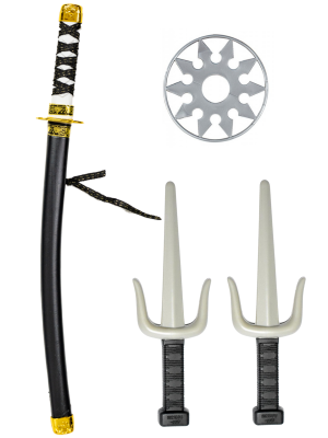 Sada Ninja - Zbraně a Meč - 5 ks