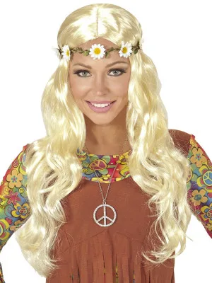 Dámská Hippie Blond Paruka