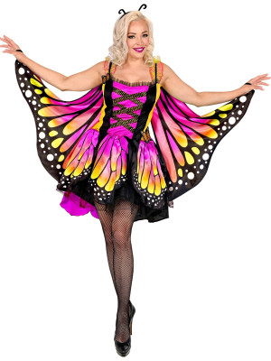 Dámský Kostým Fialový Motýl