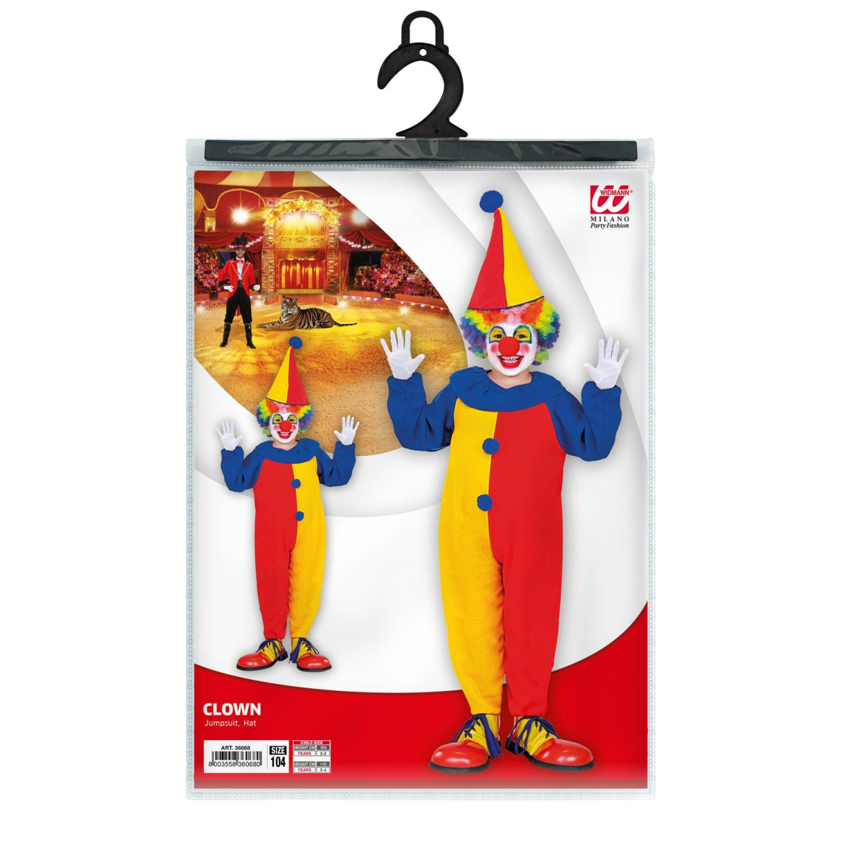 Set Klovn Kostum 3606W