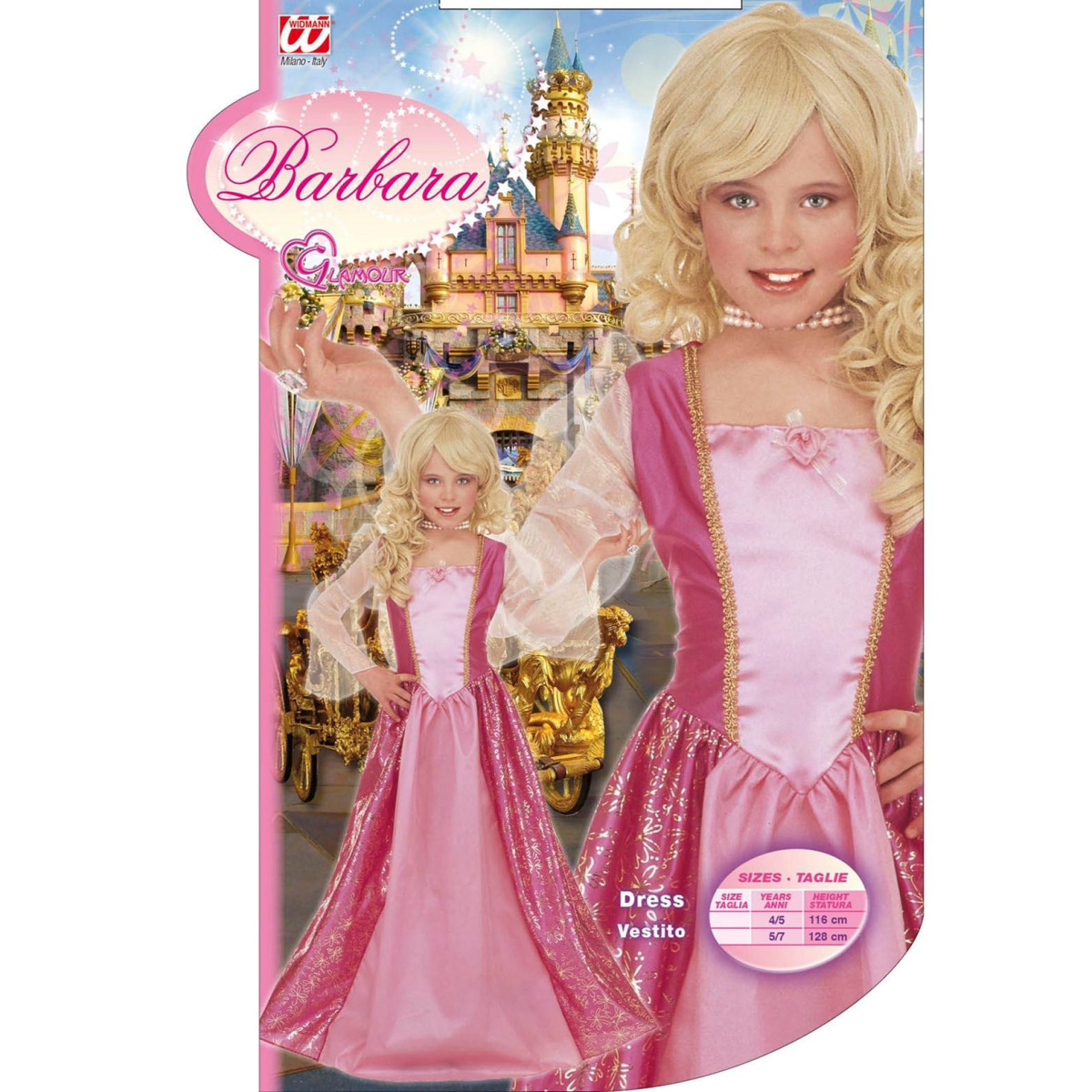 Dekliški Kostum Princesa Barbara 3794A